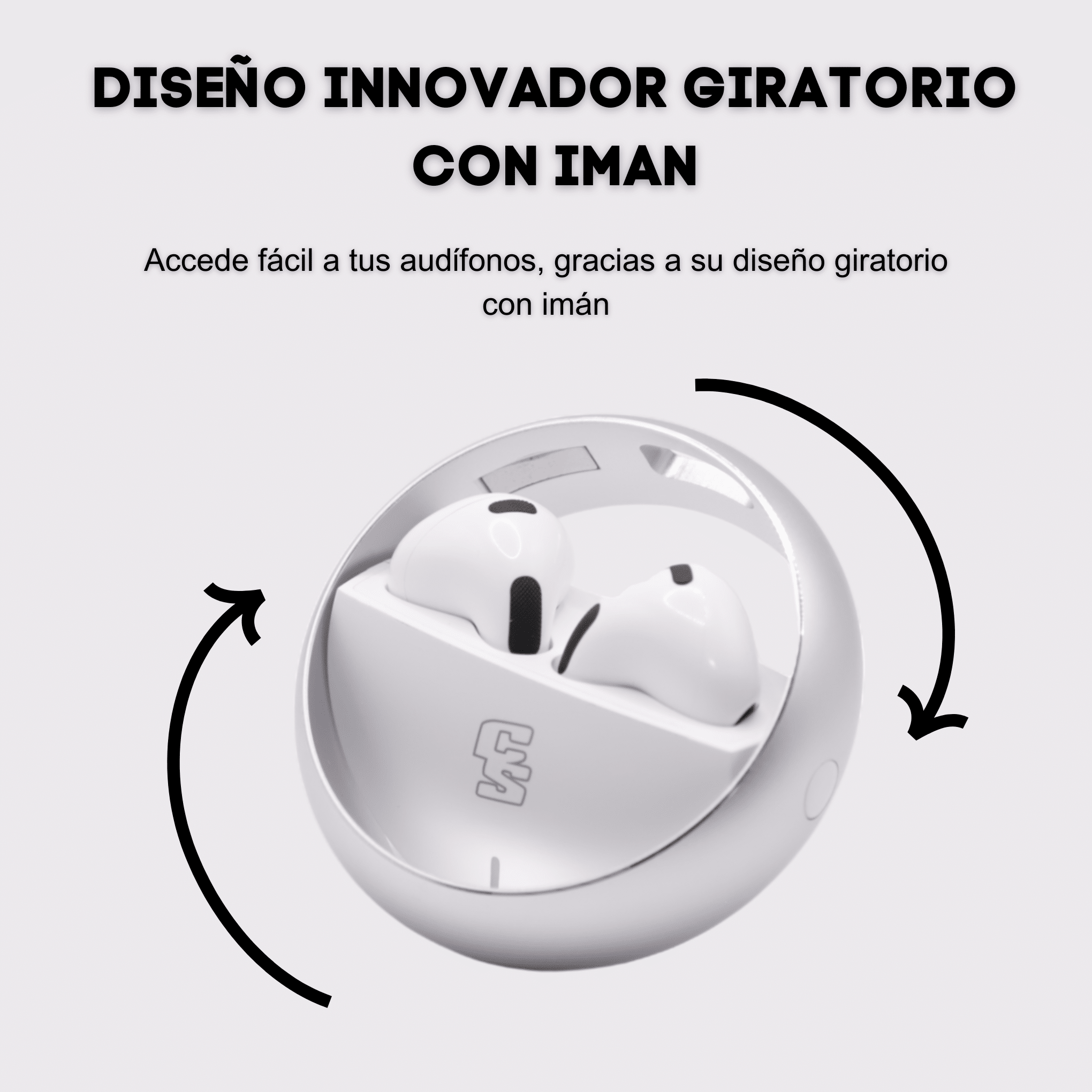 AUDIFONOS CYBERSHOP INPOD2 PLATA PLANET DESIGN - Imagen 4